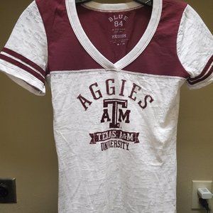 Blue 84 Texas A&M Ladies White Tshirt
